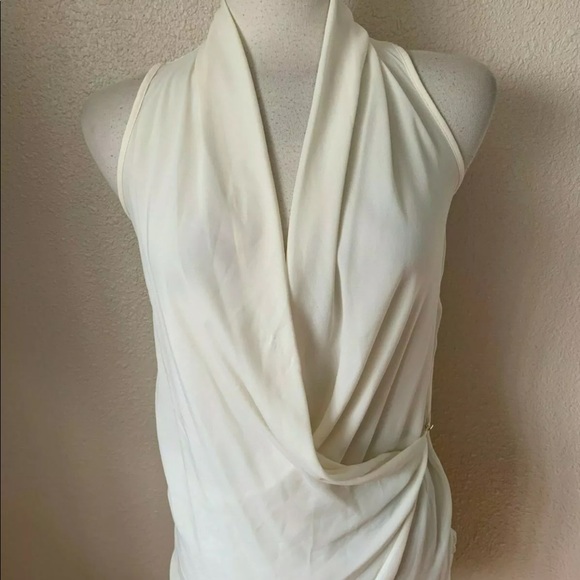 MNG suit drape front wrap blouse - Picture 1 of 2